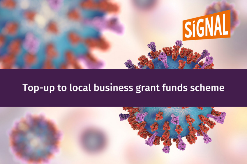 Top-up to local business grant funds scheme