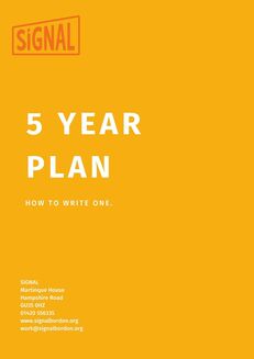 5 Year Plan Template
